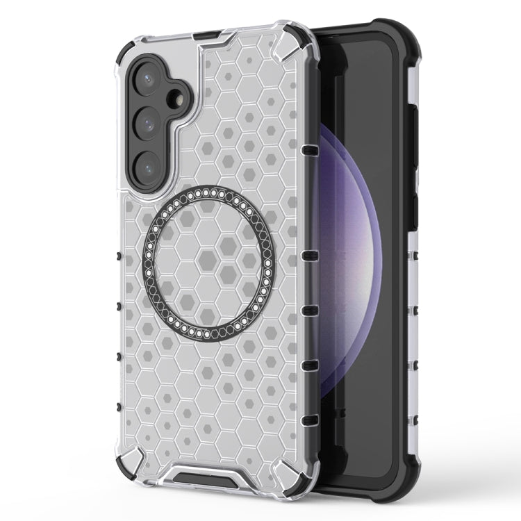 Honeycomb Magnetic Ring Shockproof Phone Case, For Samsung Galaxy S25 Edge 5G��������������������...