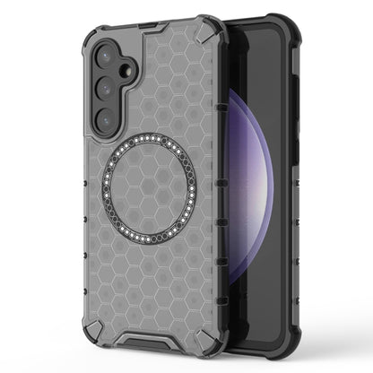 Honeycomb Magnetic Ring Shockproof Phone Case, For Samsung Galaxy S25 Edge 5G��������������������...