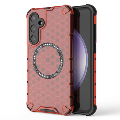 Honeycomb Magnetic Ring Shockproof Phone Case, For Samsung Galaxy S25 Edge 5G��������������������...