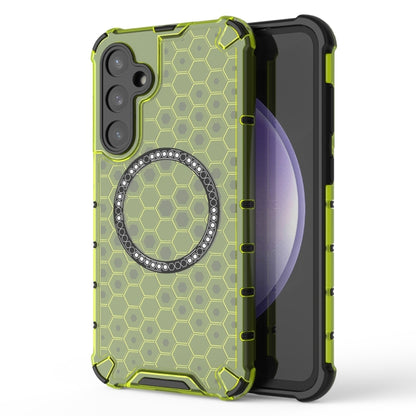 Honeycomb Magnetic Ring Shockproof Phone Case, For Samsung Galaxy S25 Edge 5G��������������������...