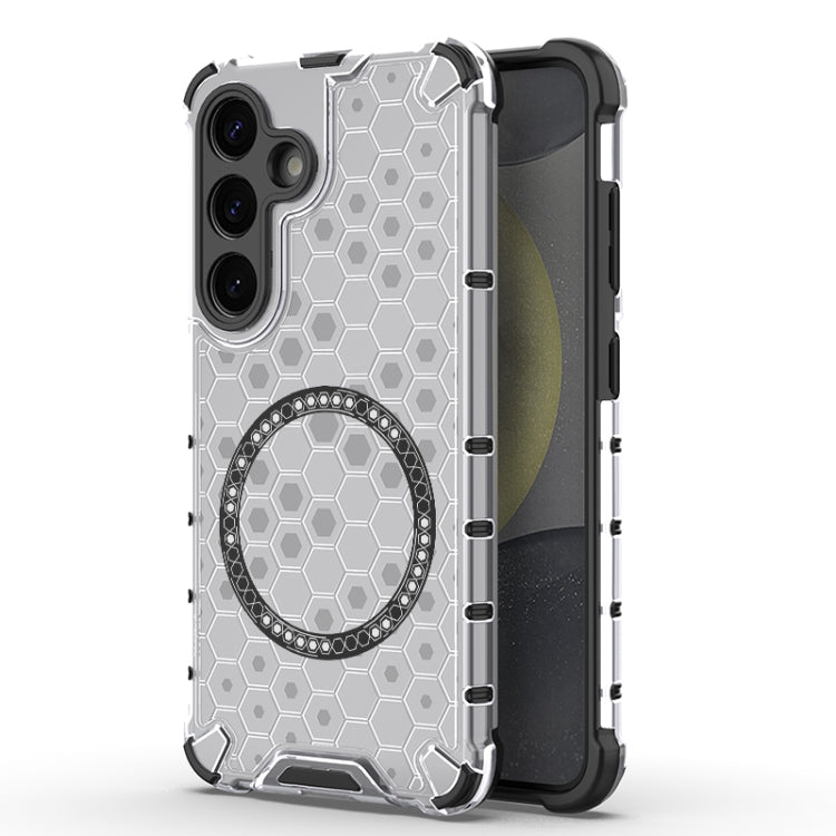 Honeycomb Magnetic Ring Shockproof Phone Case, For Samsung Galaxy S25 Edge 5G��������������������...