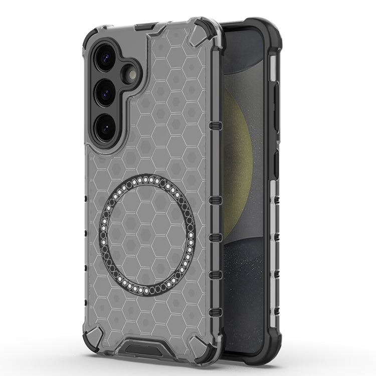 Honeycomb Magnetic Ring Shockproof Phone Case, For Samsung Galaxy S25 Edge 5G��������������������...