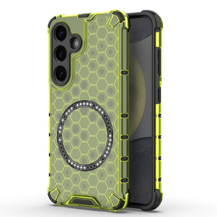 Honeycomb Magnetic Ring Shockproof Phone Case, For Samsung Galaxy S25 Edge 5G��������������������...