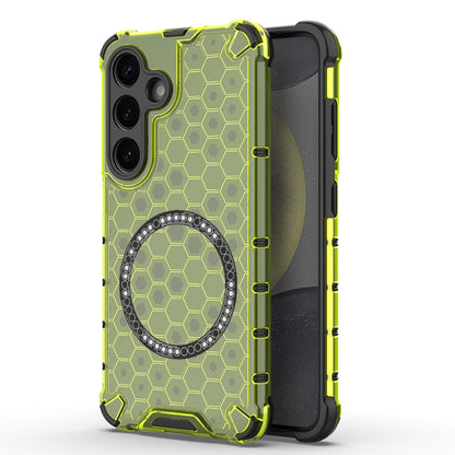 Honeycomb Magnetic Ring Shockproof Phone Case, For Samsung Galaxy S25 Edge 5G��������������������...