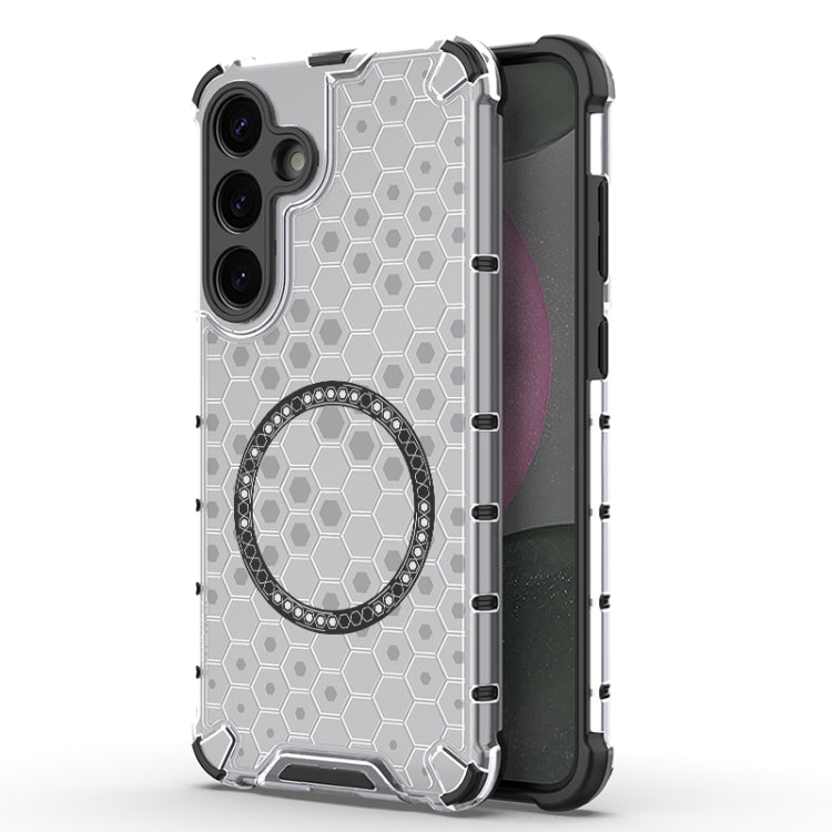 Honeycomb Magnetic Ring Shockproof Phone Case, For Samsung Galaxy S25 Edge 5G��������������������...