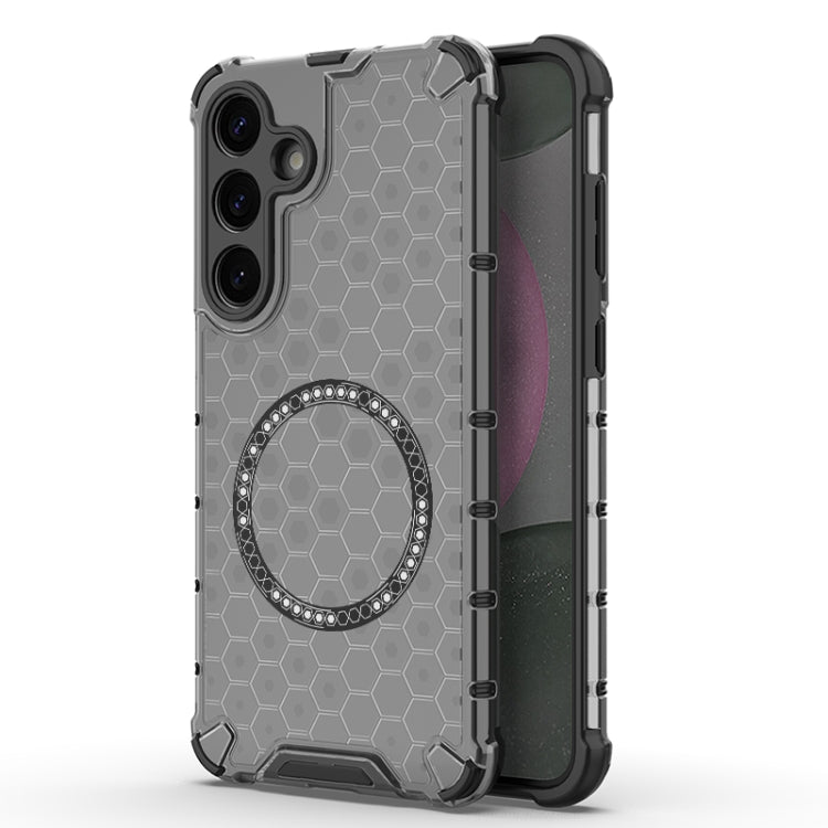 Honeycomb Magnetic Ring Shockproof Phone Case, For Samsung Galaxy S25 Edge 5G��������������������...