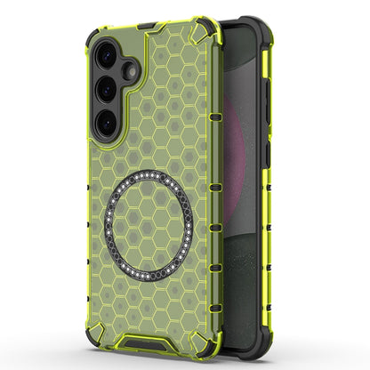 Honeycomb Magnetic Ring Shockproof Phone Case, For Samsung Galaxy S25 Edge 5G��������������������...