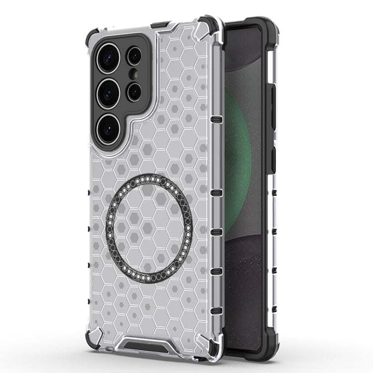 Honeycomb Magnetic Ring Shockproof Phone Case, For Samsung Galaxy S25 Edge 5G��������������������...