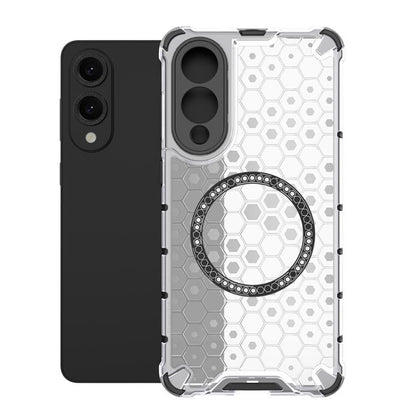 Honeycomb Magnetic Ring Shockproof Phone Case, For Samsung Galaxy S25 Edge 5G��������������������...