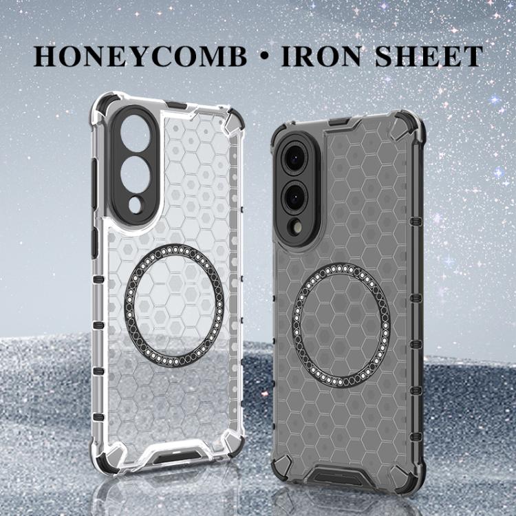 Honeycomb Magnetic Ring Shockproof Phone Case, For Samsung Galaxy S25 Edge 5G��������������������...