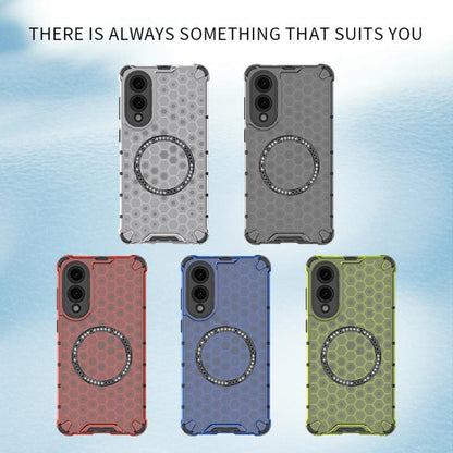 Honeycomb Magnetic Ring Shockproof Phone Case, For Samsung Galaxy S25 Edge 5G��������������������...