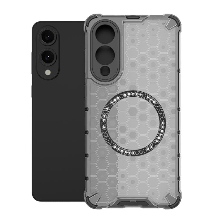 Honeycomb Magnetic Ring Shockproof Phone Case, For Samsung Galaxy S25 Edge 5G��������������������...