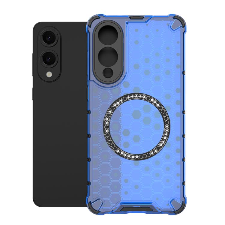 Honeycomb Magnetic Ring Shockproof Phone Case, For Samsung Galaxy S25 Edge 5G��������������������...