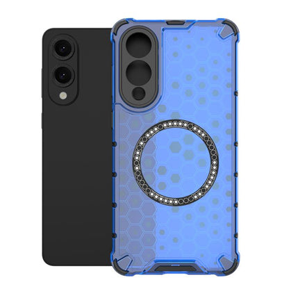 Honeycomb Magnetic Ring Shockproof Phone Case, For Samsung Galaxy S25 Edge 5G��������������������...