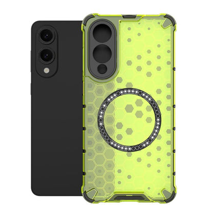 Honeycomb Magnetic Ring Shockproof Phone Case, For Samsung Galaxy S25 Edge 5G��������������������...