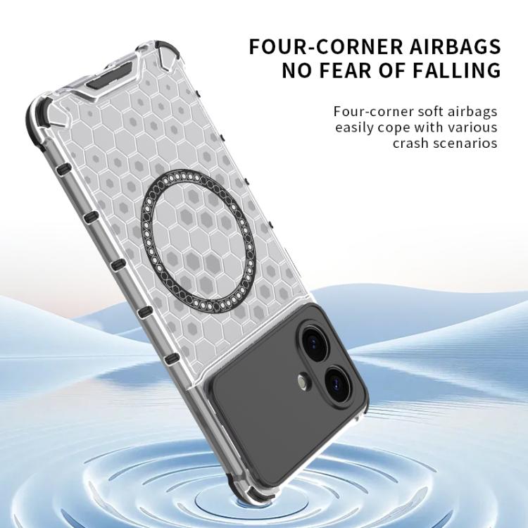 Honeycomb Magnetic Ring Shockproof Phone Case