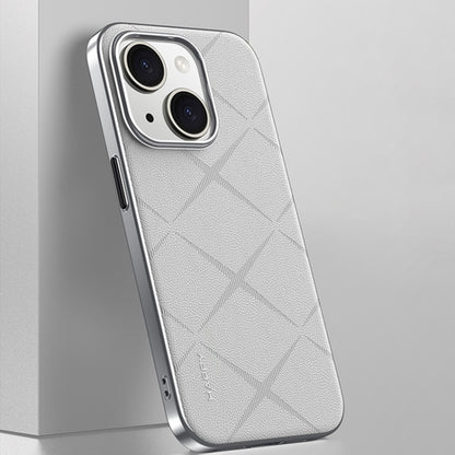 Plain Leather PC Phone Case, For iPhone 16 Pro Max, For iPhone 16 Pro, For iPhone 16�������������...