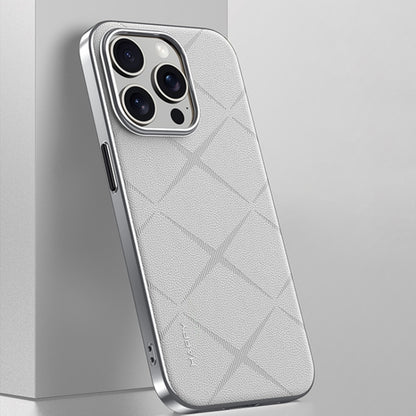 Plain Leather PC Phone Case, For iPhone 16 Pro Max, For iPhone 16 Pro, For iPhone 16�������������...
