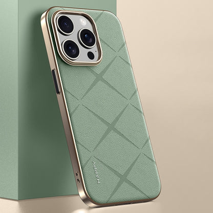 Plain Leather PC Phone Case, For iPhone 16 Pro Max, For iPhone 16 Pro, For iPhone 16�������������...