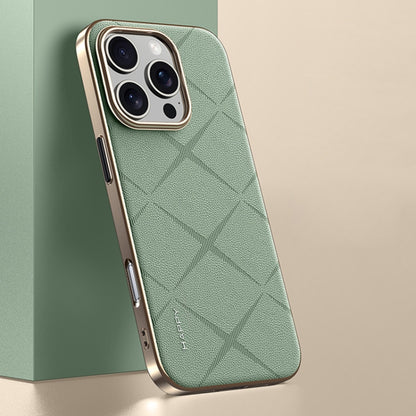 Plain Leather PC Phone Case, For iPhone 16 Pro Max, For iPhone 16 Pro, For iPhone 16�������������...