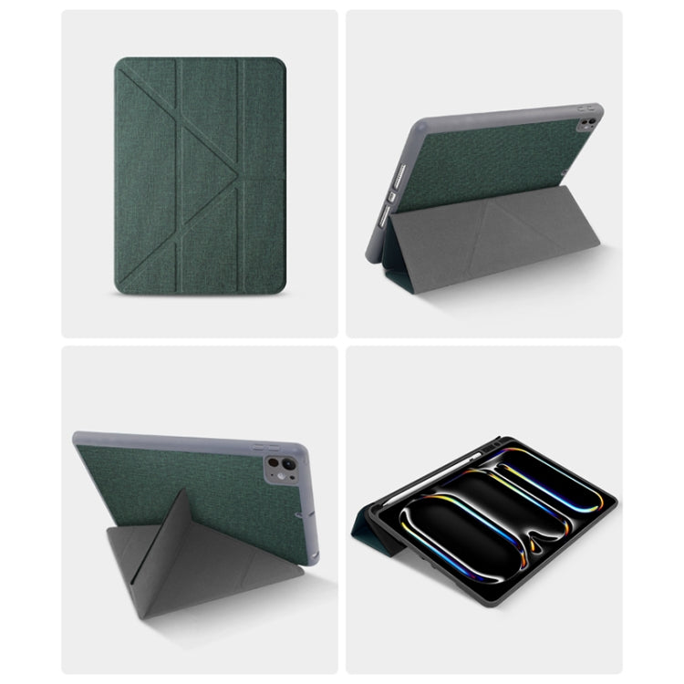 Mutural Multi-fold Smart Leather Tablet Case, For iPad Pro 13 2024, For iPad Air 13 2024���������...