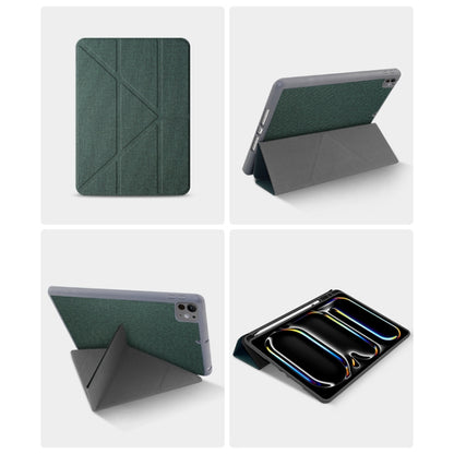 Mutural Multi-fold Smart Leather Tablet Case, For iPad Pro 13 2024, For iPad Air 13 2024���������...