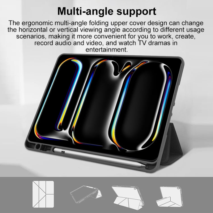 Mutural Multi-fold Smart Leather Tablet Case, For iPad Pro 13 2024, For iPad Air 13 2024���������...