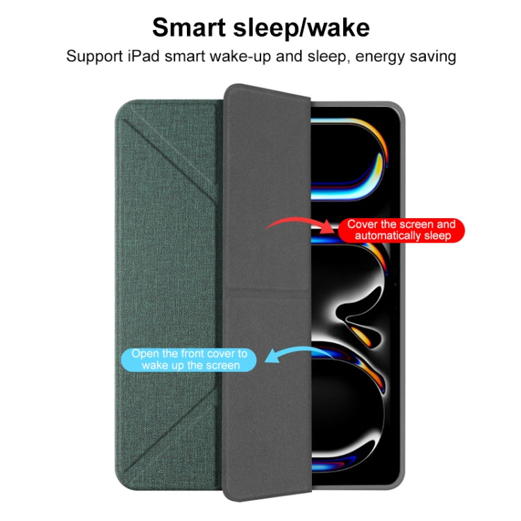 Mutural Multi-fold Smart Leather Tablet Case, For iPad Pro 13 2024, For iPad Air 13 2024���������...