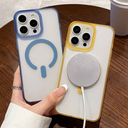 Dual-Side Frosted MagSafe Clear Phone Case