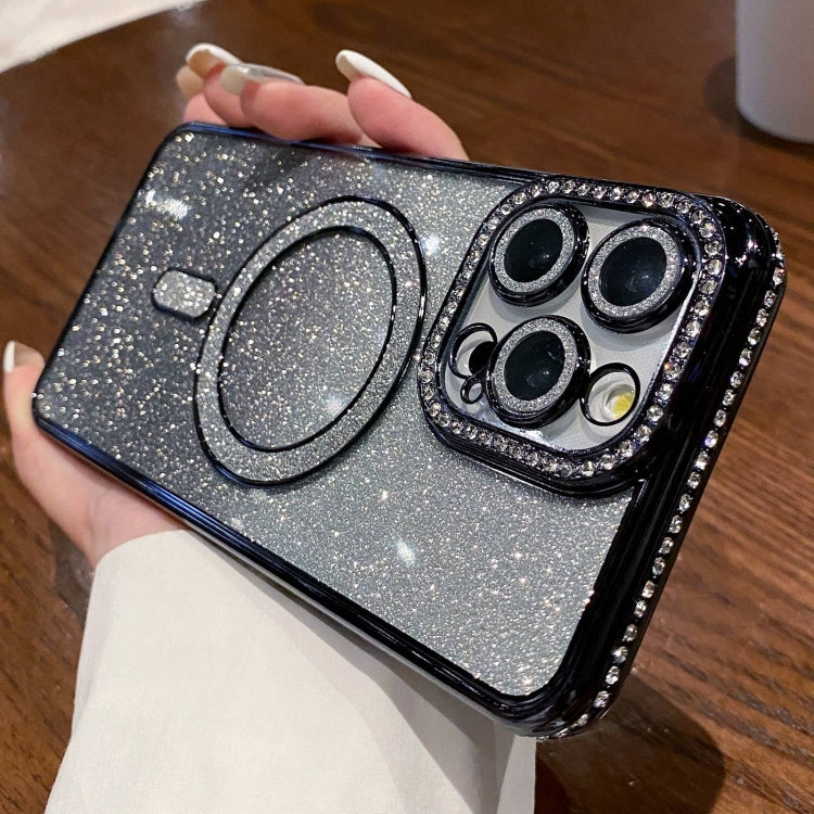 Diamond Gradient Glitter Plated MagSafe Phone Case, For iPhone 16 Pro Max, For iPhone 16 Pro�����...