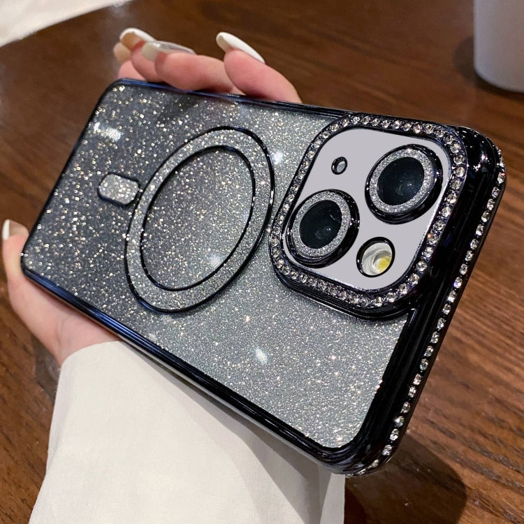 Diamond Gradient Glitter Plated MagSafe Phone Case, For iPhone 16 Pro Max, For iPhone 16 Pro�����...