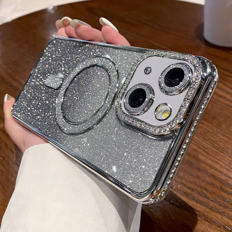 Diamond Gradient Glitter Plated MagSafe Phone Case, For iPhone 16 Pro Max, For iPhone 16 Pro�����...