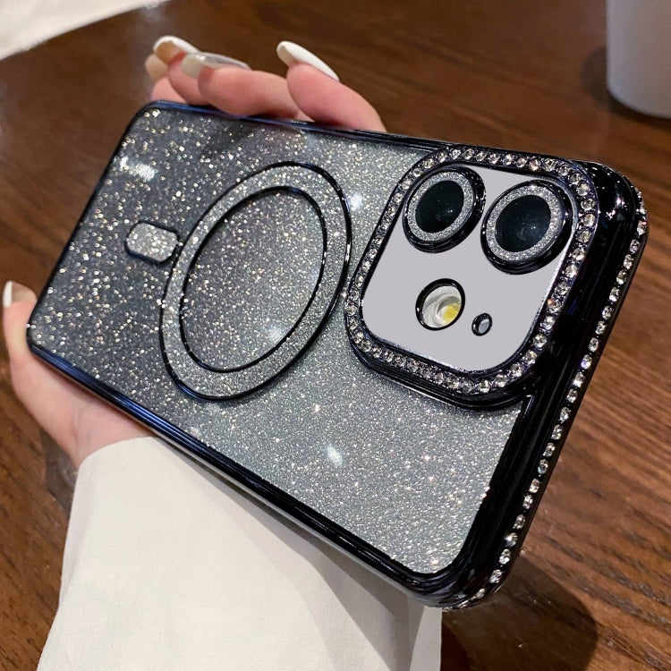 Diamond Gradient Glitter Plated MagSafe Phone Case, For iPhone 16 Pro Max, For iPhone 16 Pro�����...