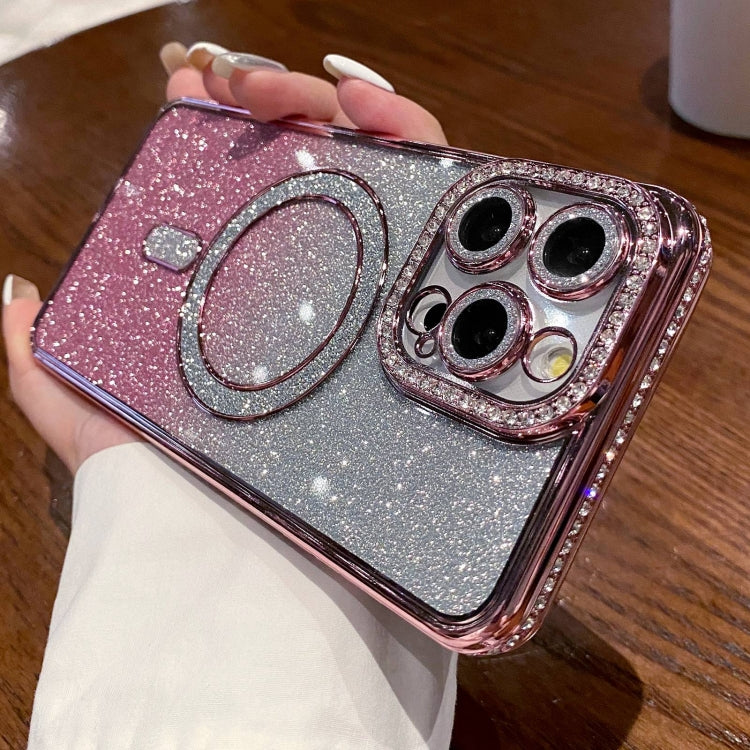 Diamond Gradient Glitter Plated MagSafe Phone Case, For iPhone 12 Pro Max, For iPhone 12 Pro�����...