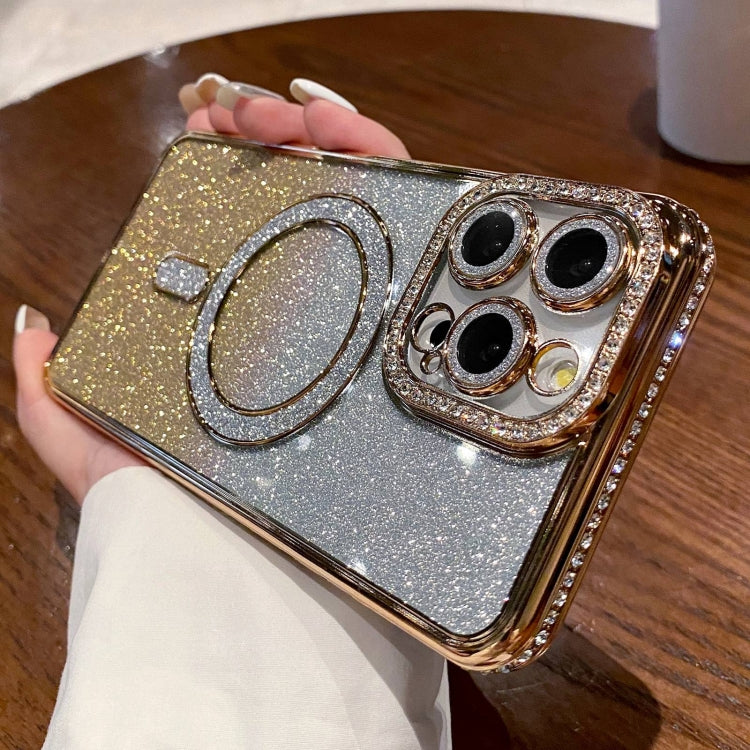 Diamond Gradient Glitter Plated MagSafe Phone Case, For iPhone 12 Pro Max, For iPhone 12 Pro�����...
