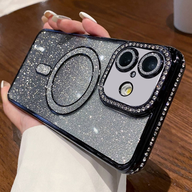 Diamond Gradient Glitter Plated MagSafe Phone Case, For iPhone 16 Pro Max, For iPhone 16 Pro�����...