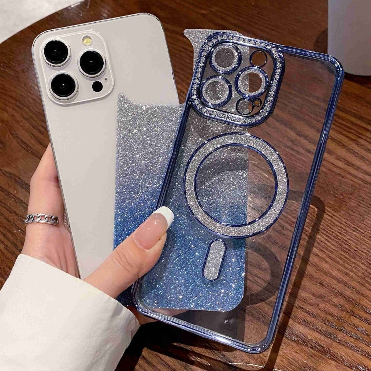 Diamond Gradient Glitter Plated MagSafe Phone Case, For iPhone 16 Pro Max, For iPhone 16 Pro�����...