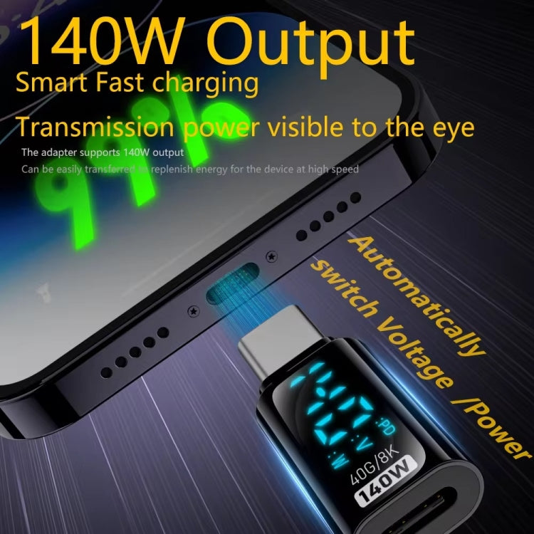 Charging Adapter with Digital Display, 8 Pin Male to Type-C Female 35W���������������������������...