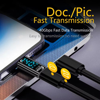 Charging Adapter with Digital Display, 8 Pin Male to Type-C Female 35W���������������������������...