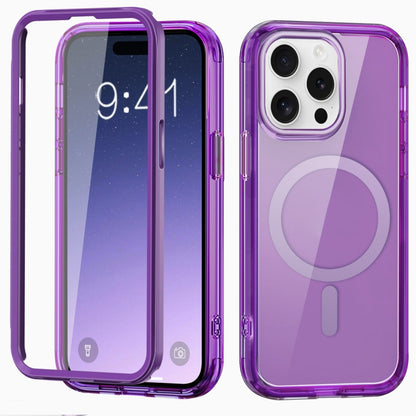 Colorful MagSafe Magnetic PC Hybrid TPU Phone Case, For iPhone 16 Pro Max, For iPhone 16 Pro�����...