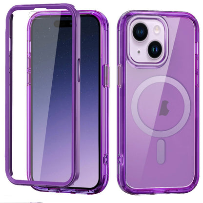 Colorful MagSafe Magnetic PC Hybrid TPU Phone Case, For iPhone 16 Pro Max, For iPhone 16 Pro�����...