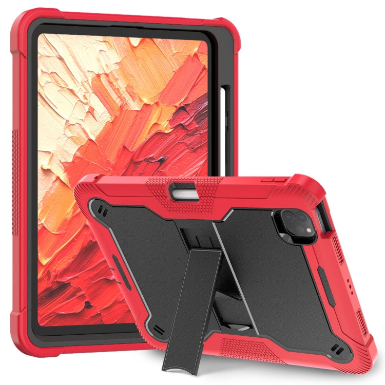 Shockproof Silicone Hybrid PC Tablet Case with Holder, For iPad Pro 13 2024, For iPad Air 13 2024...