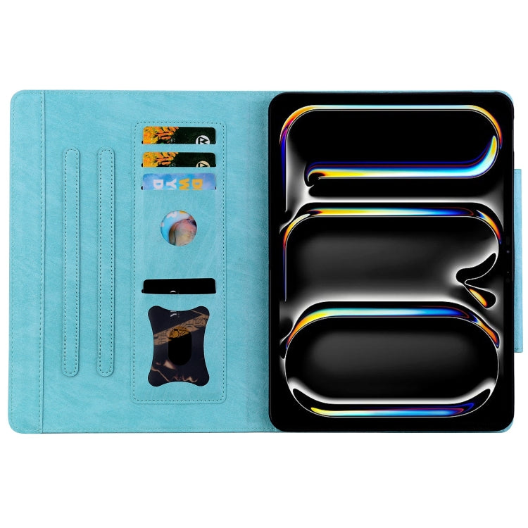 Cat Buckle Leather Smart Tablet Case