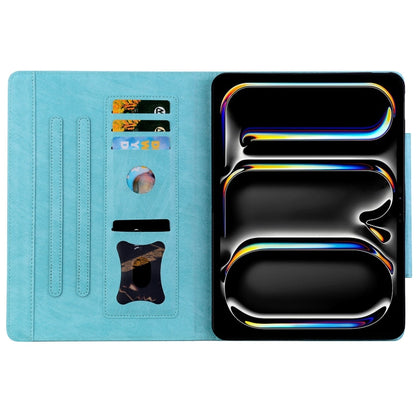 Cat Buckle Leather Smart Tablet Case