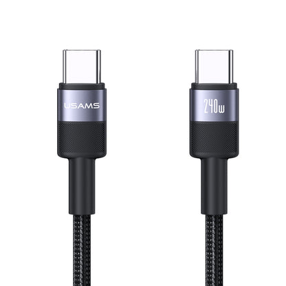USAMS SJ727 240W USB-C / Type-C to USB-C / Type-C Aluminum Alloy Data Cable, Length: 1.2m, SJ727