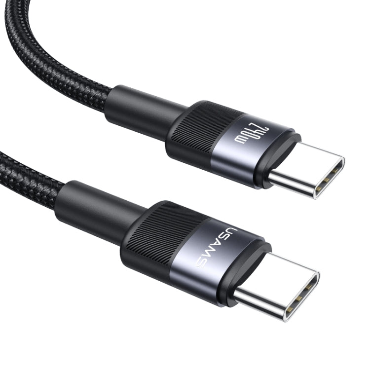USAMS SJ727 240W USB-C / Type-C to USB-C / Type-C Aluminum Alloy Data Cable, Length: 1.2m, SJ727