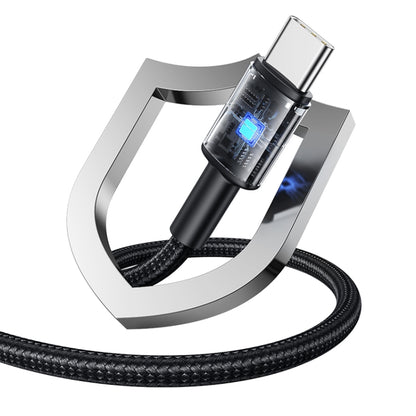 USAMS SJ727 240W USB-C / Type-C to USB-C / Type-C Aluminum Alloy Data Cable, Length: 1.2m, SJ727