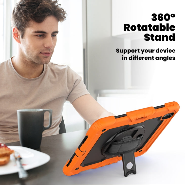 Turntable Holder Silicone Hybrid PC Tablet Case with Shoulder Strap, For iPad Air 11 2025 / 2024�...