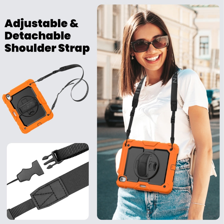 Turntable Holder Silicone Hybrid PC Tablet Case with Shoulder Strap, For iPad Air 11 2025 / 2024�...