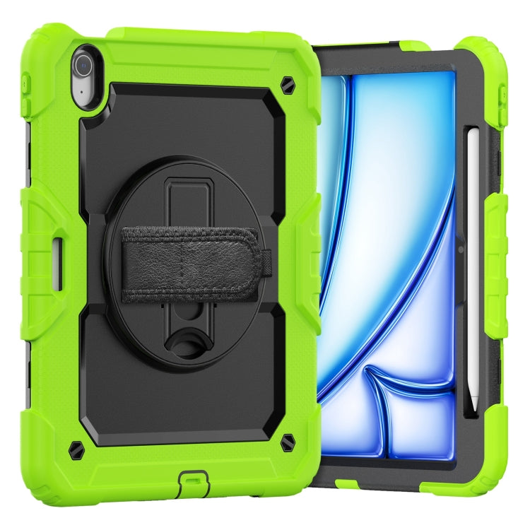 Turntable Holder Silicone Hybrid PC Tablet Case with Shoulder Strap, For iPad Air 11 2025 / 2024�...